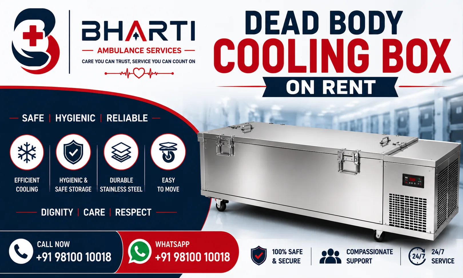 Dead Body Cooling Box on Rent