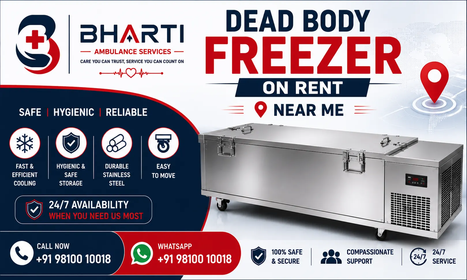 Dead Body Freezer on Rent Near Me